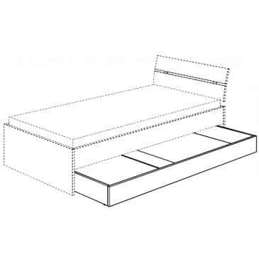 Ящик для белья - выдвижная кровать Paidi Biancomo