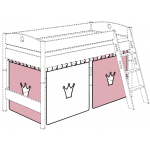 Комплект занавесов (тематический) 183 см Paidi Розовый/белый