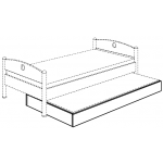Ящик для белья-выдвижная кровать Paidi Fleximo